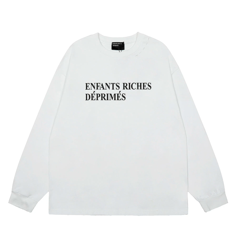 American ERD melancholy rich second-generation trendy brand cleanfit hem rolled edge long sleeved Vibe high street T-shirt couple style (11)