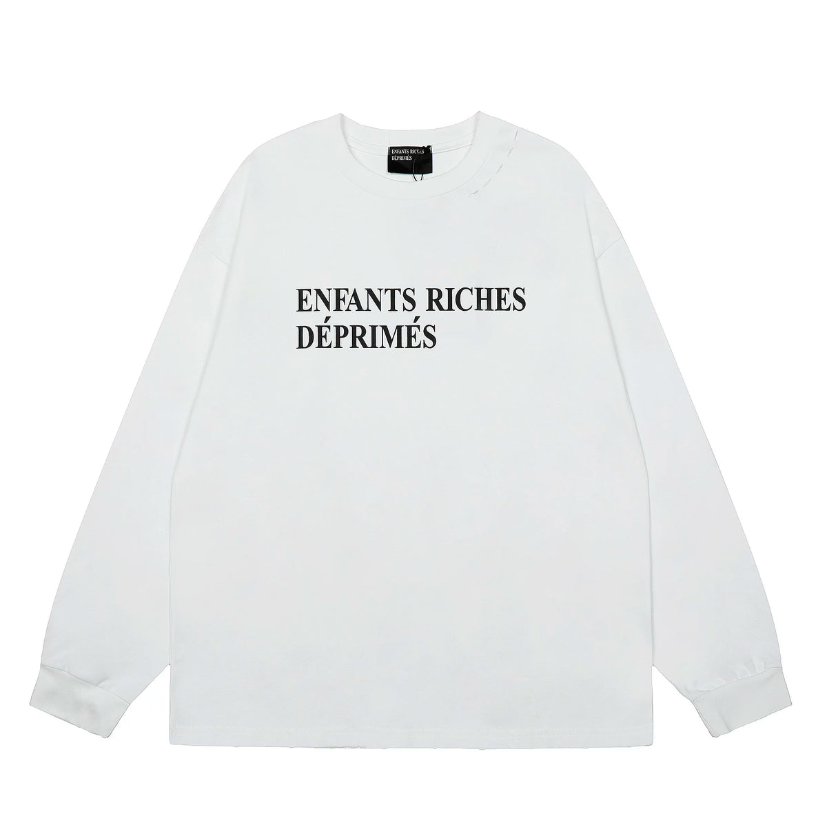 American ERD melancholy rich second-generation trendy brand cleanfit hem rolled edge long sleeved Vibe high street T-shirt couple style (11)