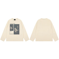 American ERD melancholy rich second-generation trendy brand cleanfit hem rolled edge long sleeved Vibe high street T-shirt couple style (18)