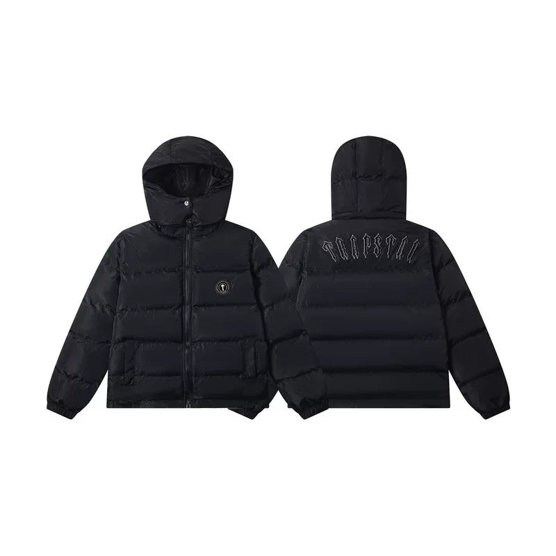 Trapstar Autumn/Winter Breadms, Cotton Robes, Warmth, Thickened Hooded Zipper, Small American Trendy Brand High Street Top, Trendy (10)
