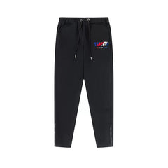 Trapstar autumn and winter casual sports suit hooded sweatshirt pants pullover simple letter drawstring top pants (7)