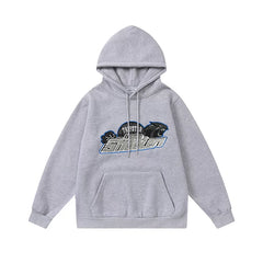 Trapstar niche trendy brand sweatshirt trousers sports leisure suit men and women couple autumn and winter plus velvet letter embroidery (36)