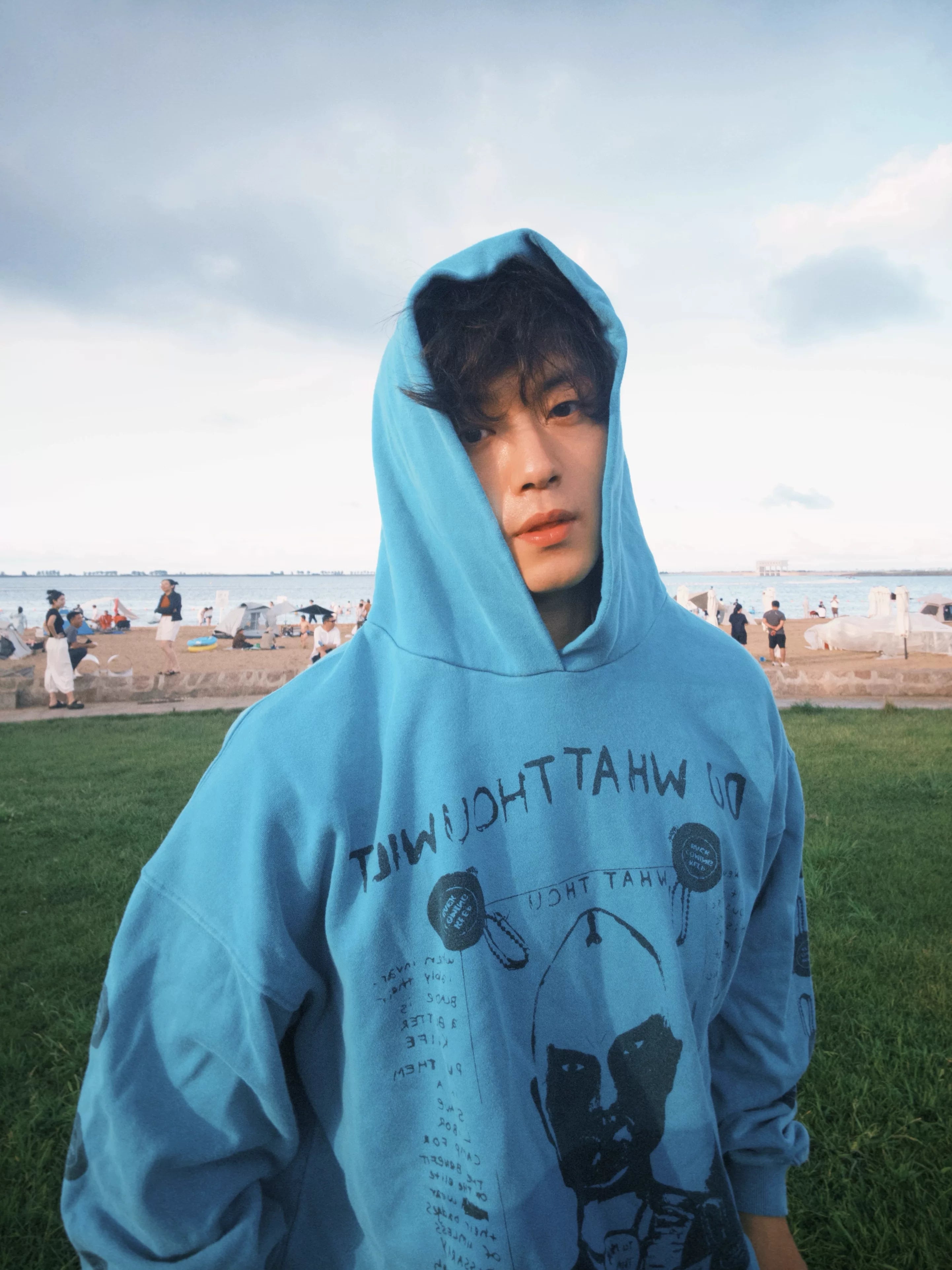 ERD Heavyweight Washed Hoodie - Retro Blue