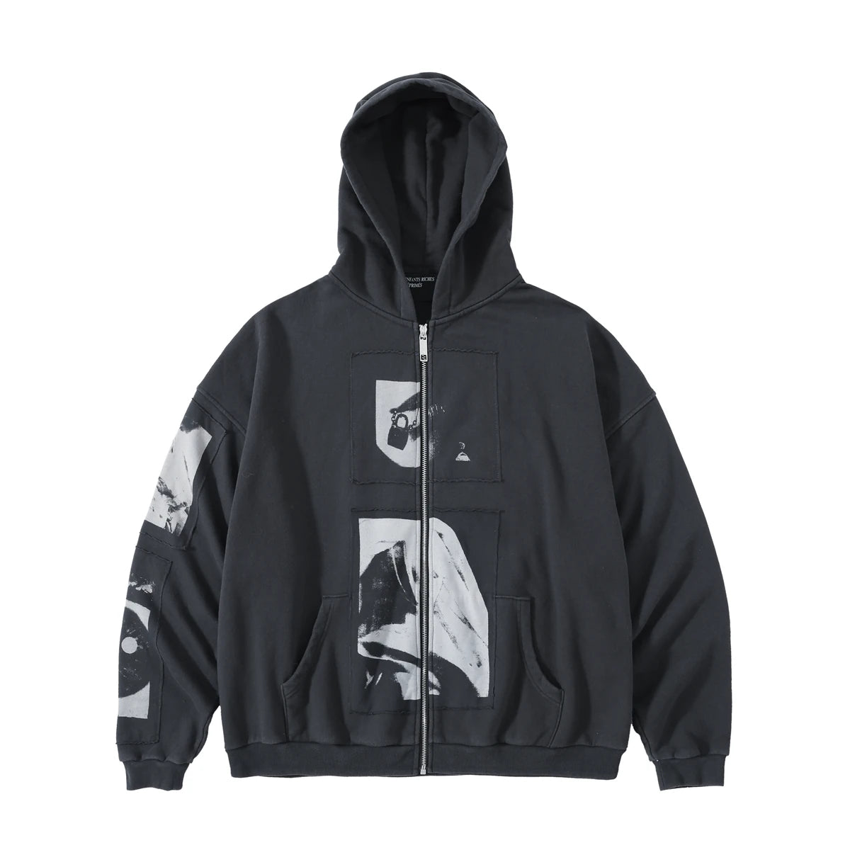 ERD 24SS Madonna Zip-Up Hoodie — Washed Black