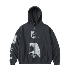 ERD 24SS Madonna Zip-Up Hoodie — Washed Black