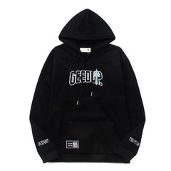 Trapstar GEE Embroidered Fleece Hoodie - Black