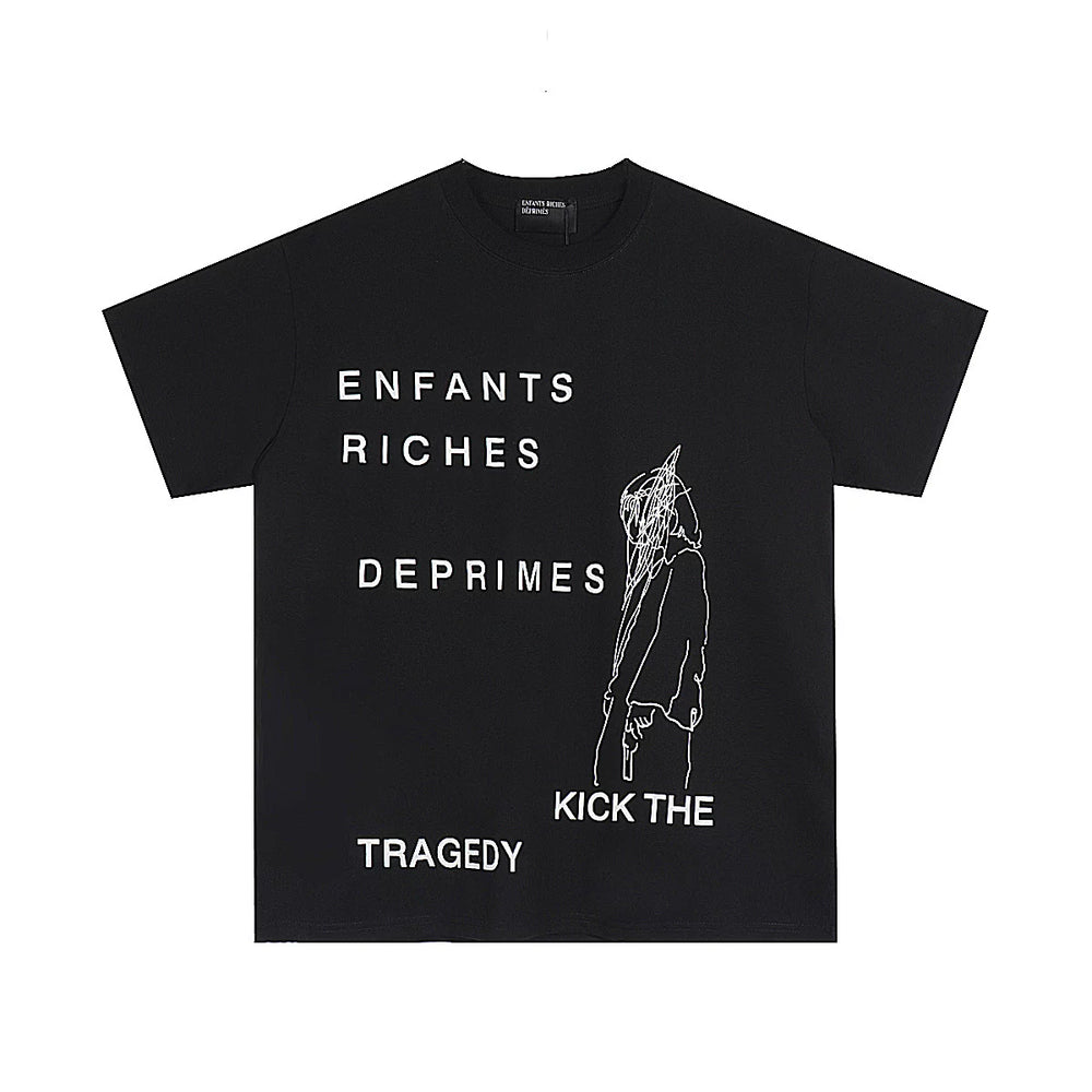 ERD melancholic rich second-generation washed old vtg short sleeved American trendy brand cleanfit heavyweight high street T-shirt for men (77)