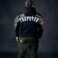 Trendy Trapstar GEE Ten Thousand Needle Embroidered Three Dimensional Letter Embroidered Autumn/Winter Fleece Hoodie (1)