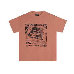ERD melancholic rich second-generation washed old vtg short sleeved American trendy brand cleanfit heavyweight high street T-shirt for men (70)