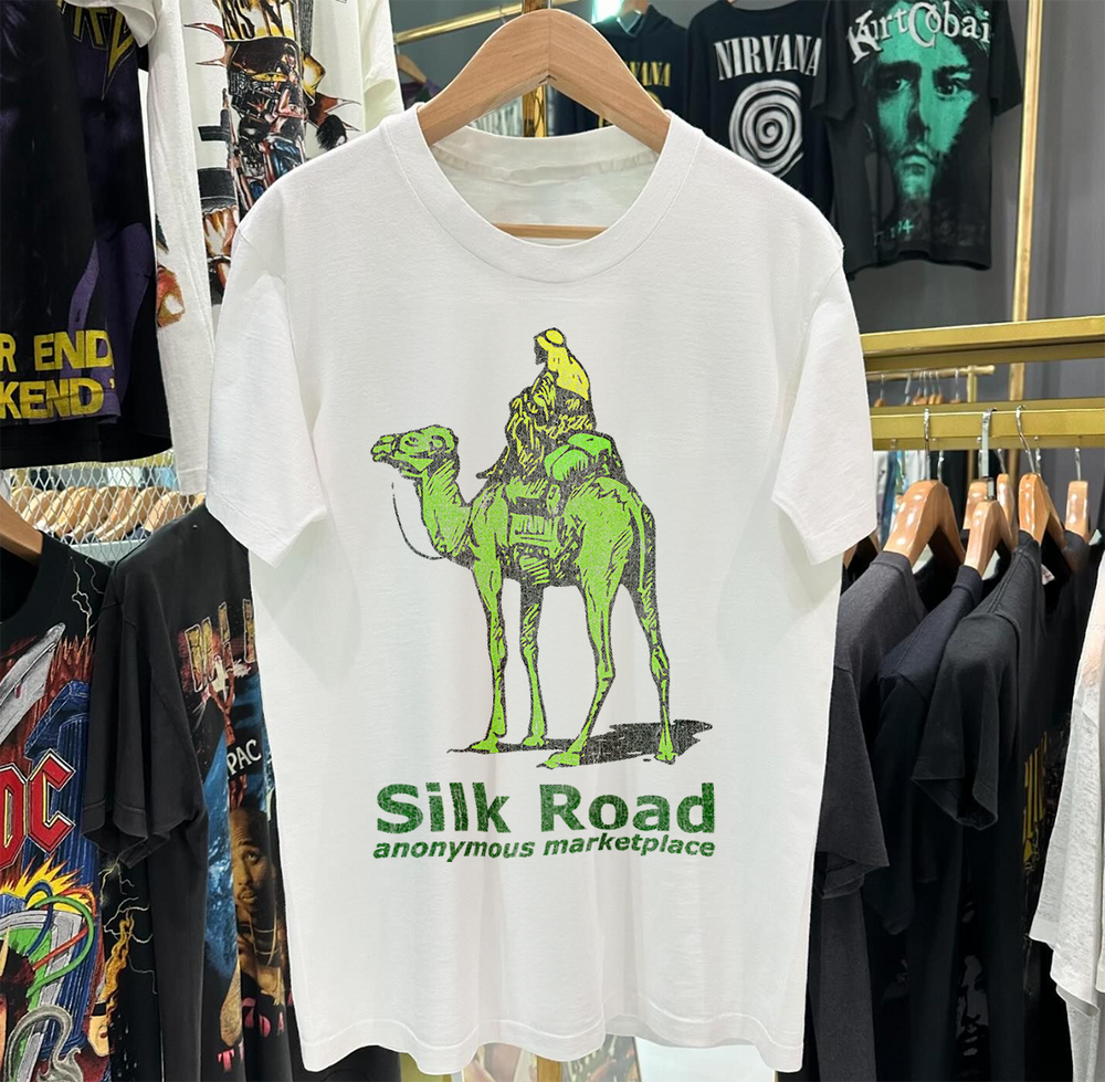 Silk Road Promo Vintage Washed White Tshirt