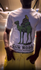 Silk Road Promo Vintage Washed White Tshirt