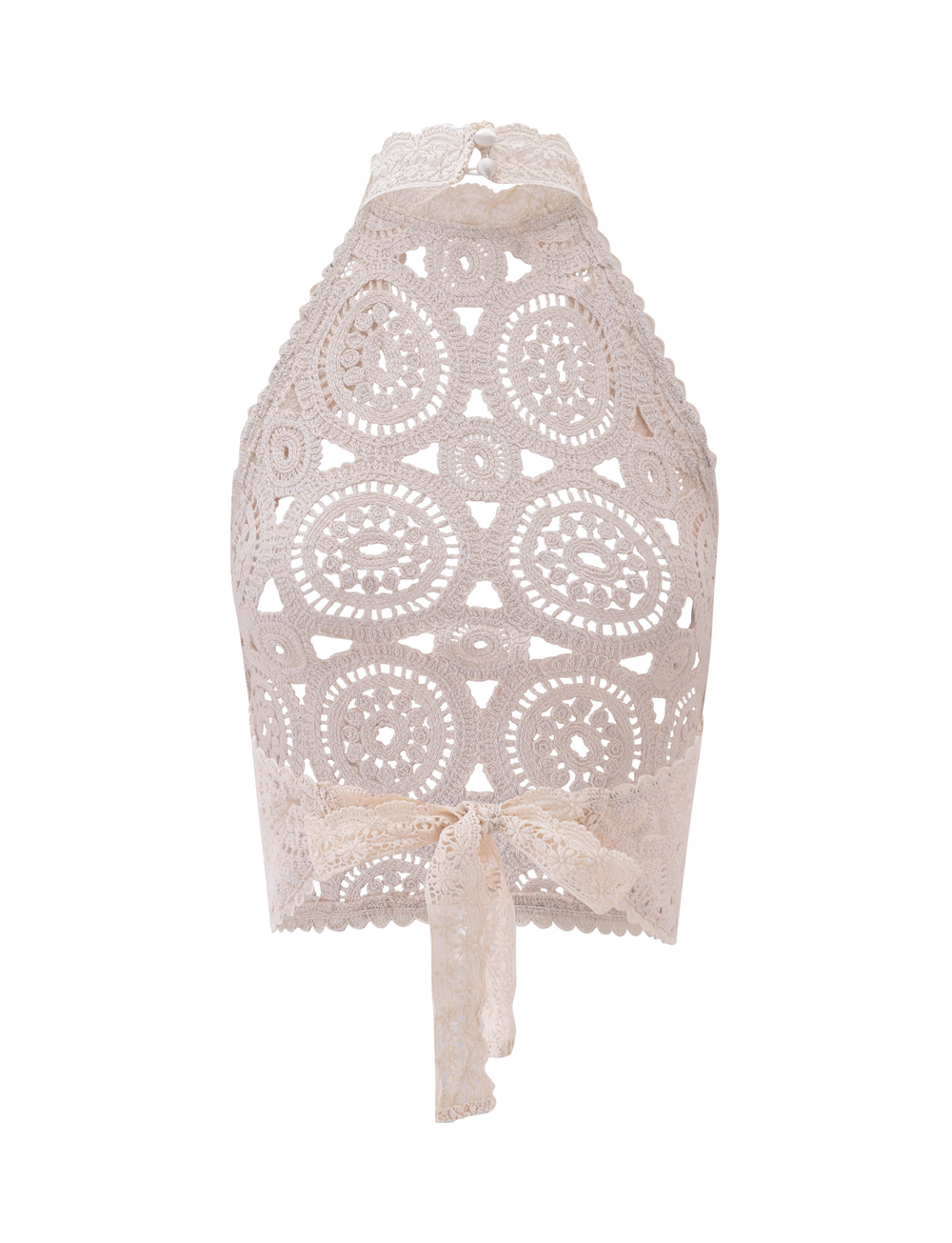 SYNTHIA CROCHET TOP - CREAM