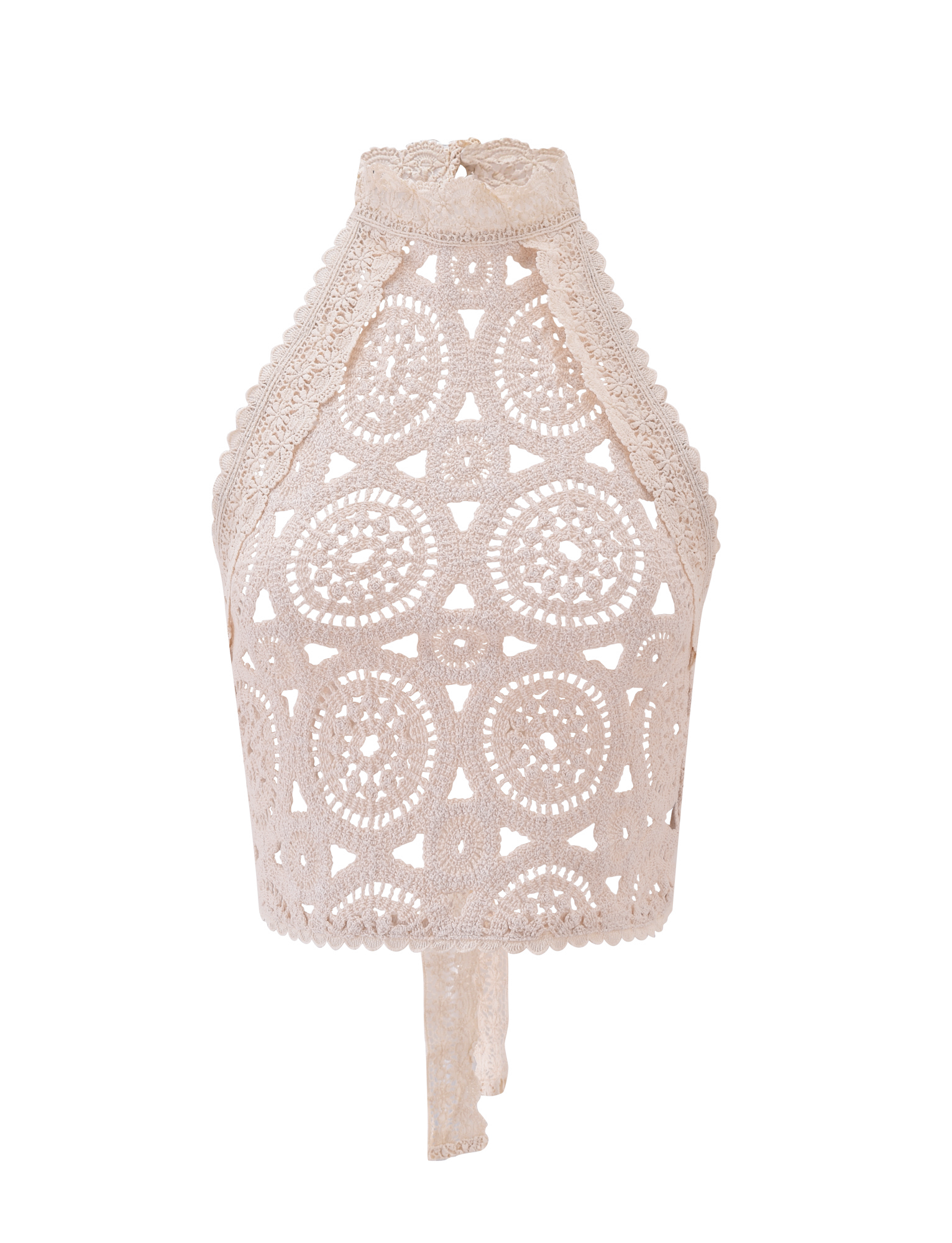 SYNTHIA CROCHET TOP - CREAM