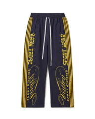 Vale Forever Cursive Track Pants — Navy