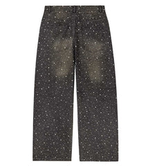 Vale Forever Iced Out Denim Pants — Black