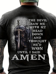 Men's Printed Short-sleeved T-shirt