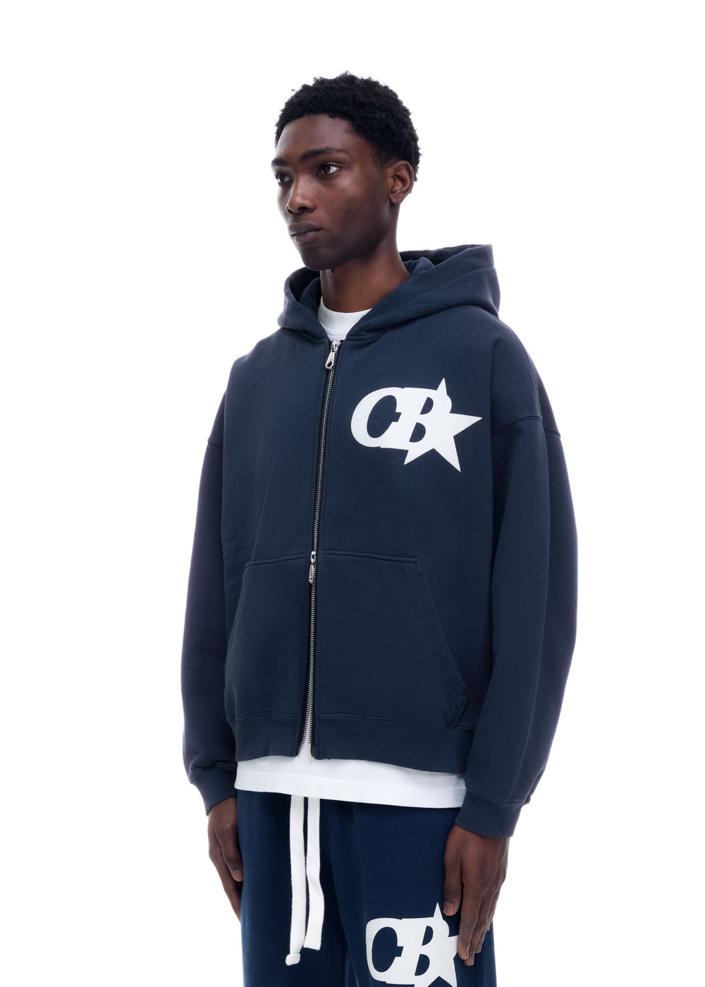 CB STAR ZIPPED HOODIE