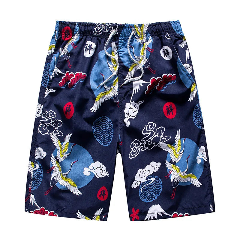 Men's Ditsy Floral Stripe Camouflage Vacation Regular Fit Men's Bottoms