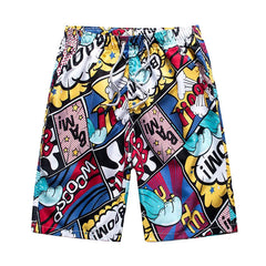 Men's Ditsy Floral Stripe Camouflage Vacation Regular Fit Men's Bottoms