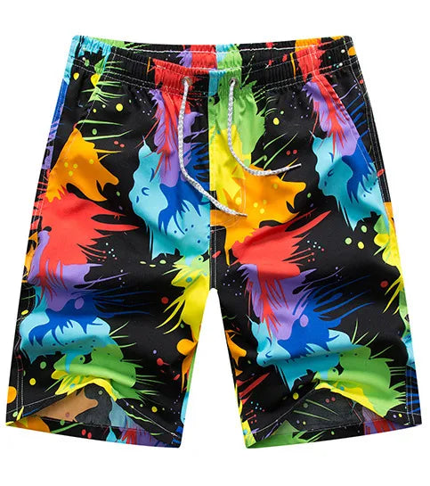 Men's Ditsy Floral Stripe Camouflage Vacation Regular Fit Men's Bottoms