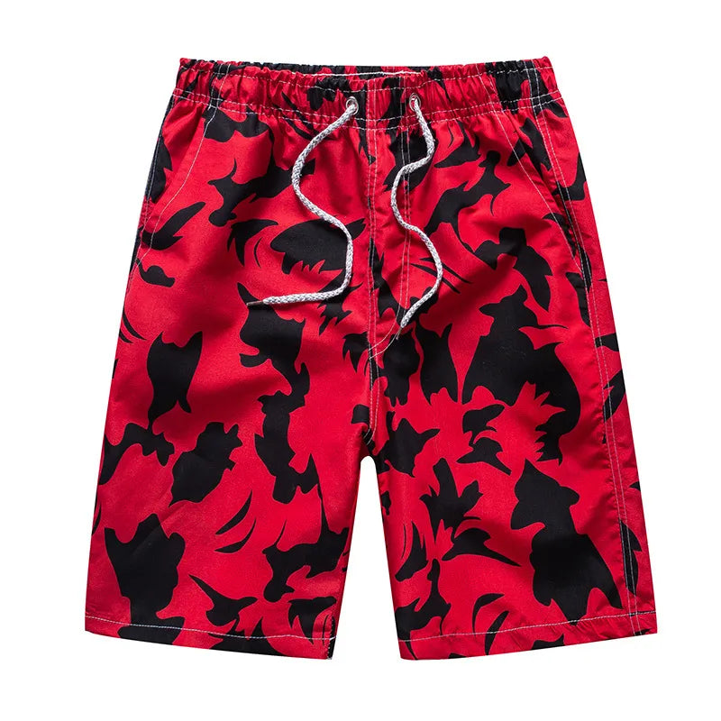 Men's Ditsy Floral Stripe Camouflage Vacation Regular Fit Men's Bottoms