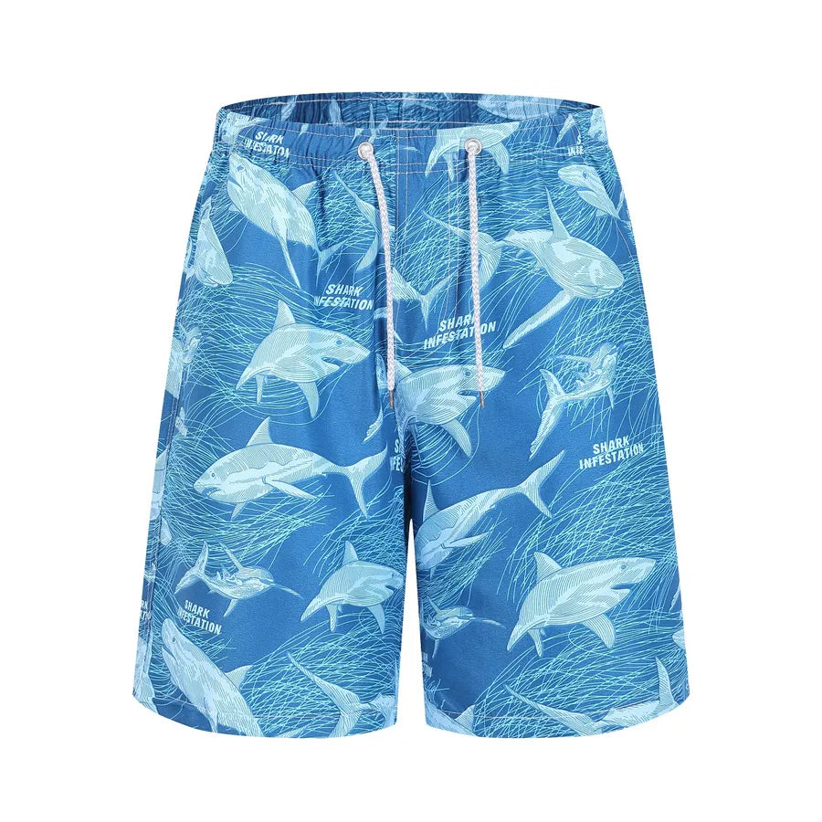 Men's Ditsy Floral Stripe Camouflage Vacation Regular Fit Men's Bottoms