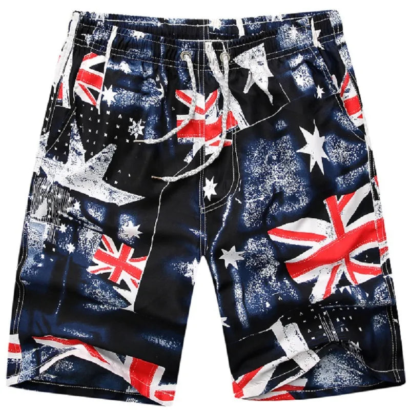 Men's Ditsy Floral Stripe Camouflage Vacation Regular Fit Men's Bottoms