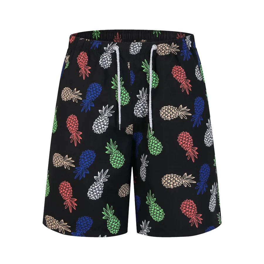 Men's Ditsy Floral Stripe Camouflage Vacation Regular Fit Men's Bottoms