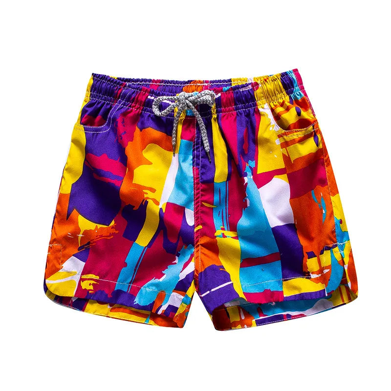 Men's Ditsy Floral Stripe Camouflage Vacation Regular Fit Men's Bottoms
