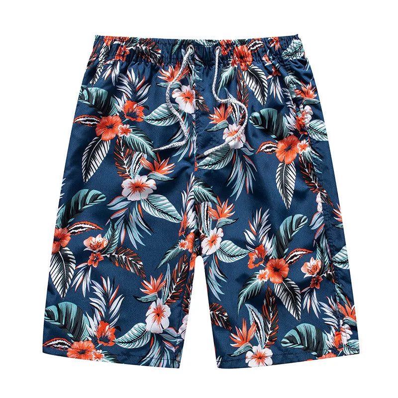 Men's Ditsy Floral Stripe Camouflage Vacation Regular Fit Men's Bottoms