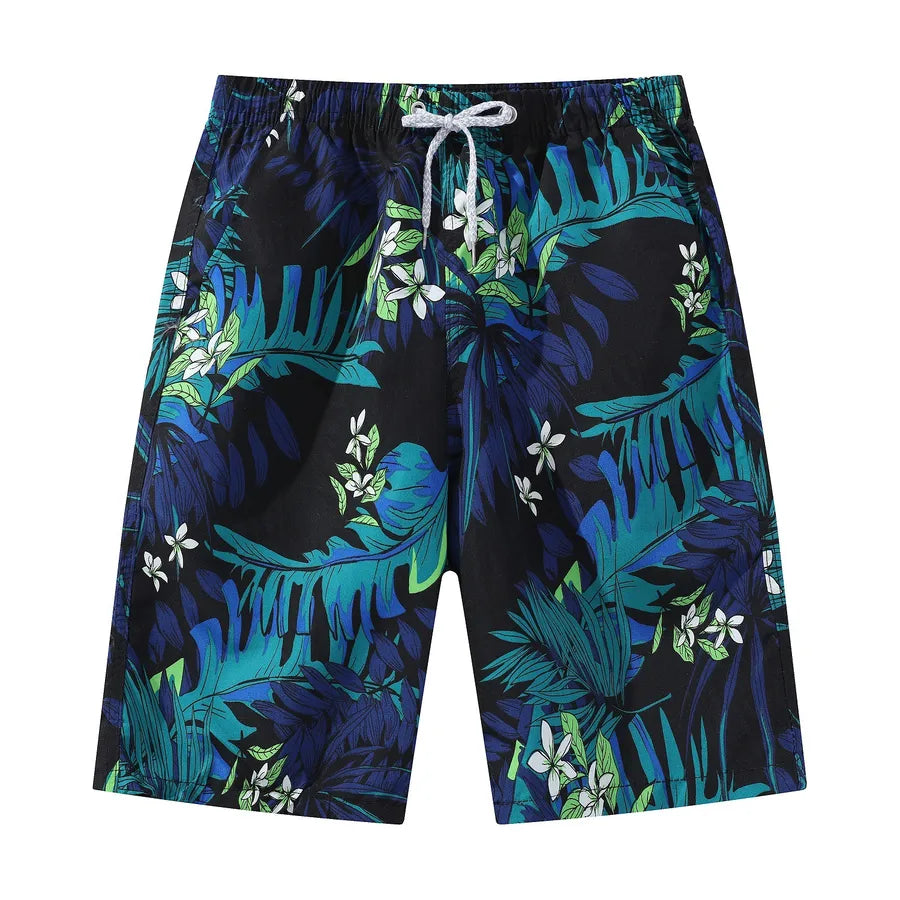 Men's Ditsy Floral Stripe Camouflage Vacation Regular Fit Men's Bottoms